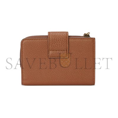 GUCCI MEDIUM DOUBLE G WALLET WITH BAMBOO 739498 (13*8.5*2cm)
